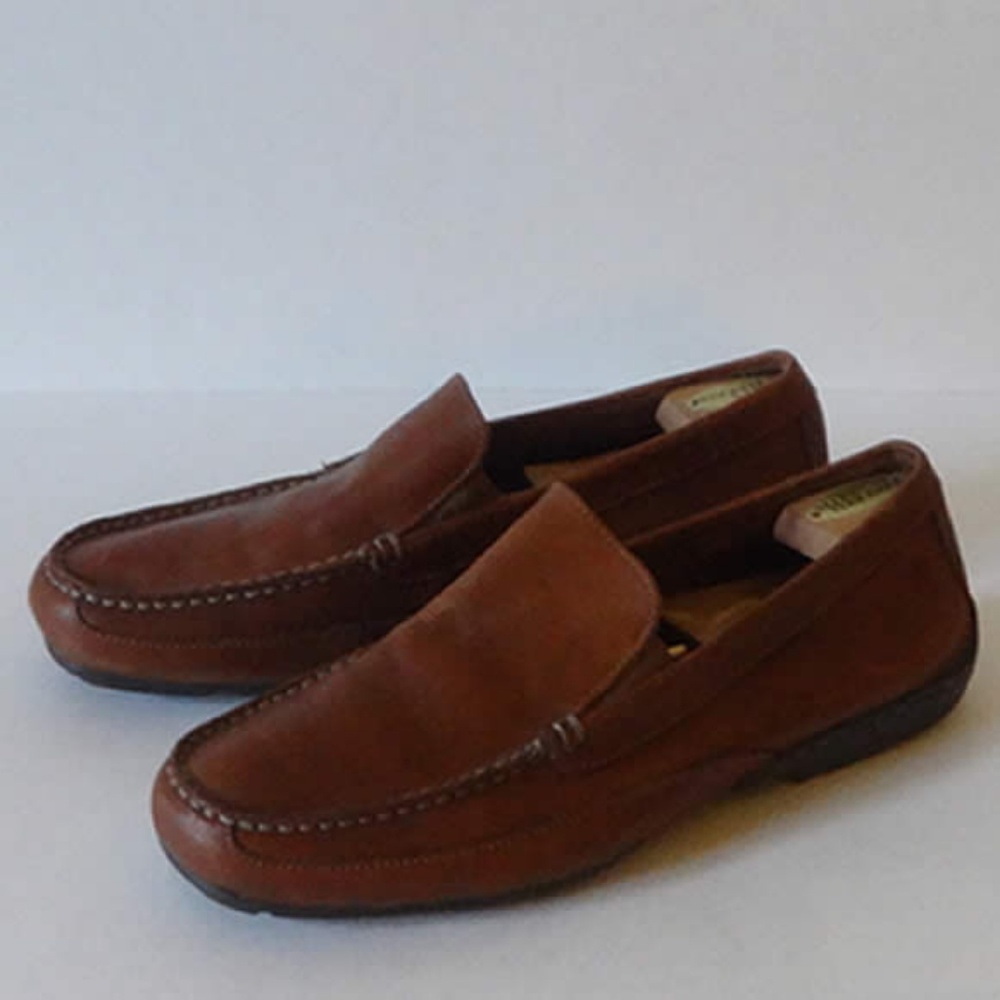Rockport Men's Brown Leather Shoe - Size 12